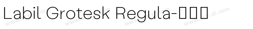 Labil Grotesk Regula字体转换